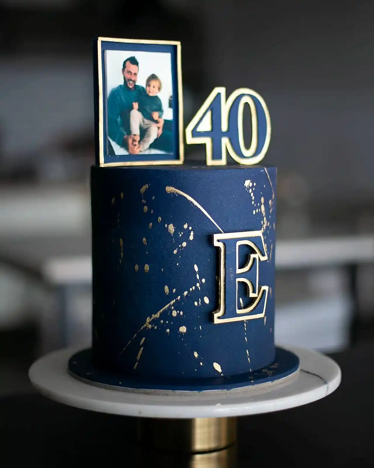 40 yaş pasta – fotoğraf temalı erkek doğum günü pastası