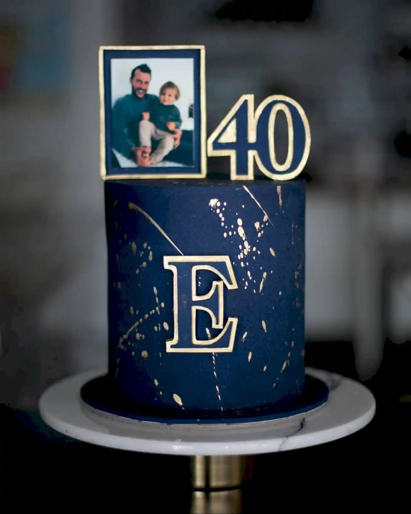 40 yaş pasta – fotoğraf temalı erkek doğum günü pastası