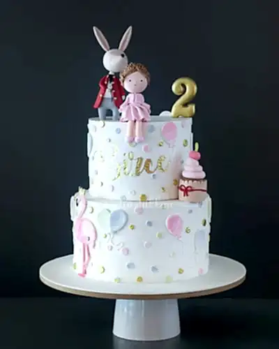 alice harikalar diyarında pasta – kız doğum günü pastası