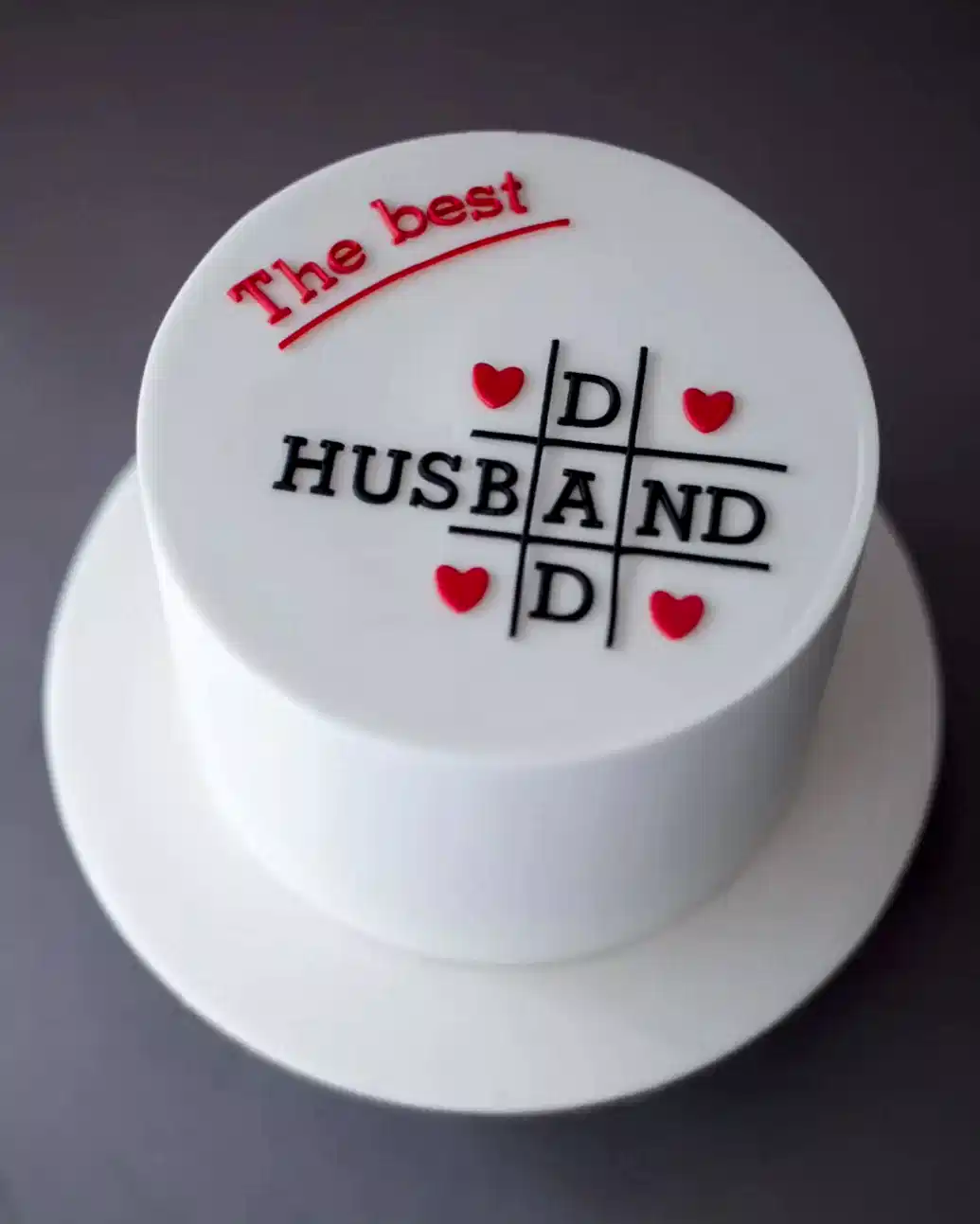 baba pasta – kalpli modern babalar günü pastası