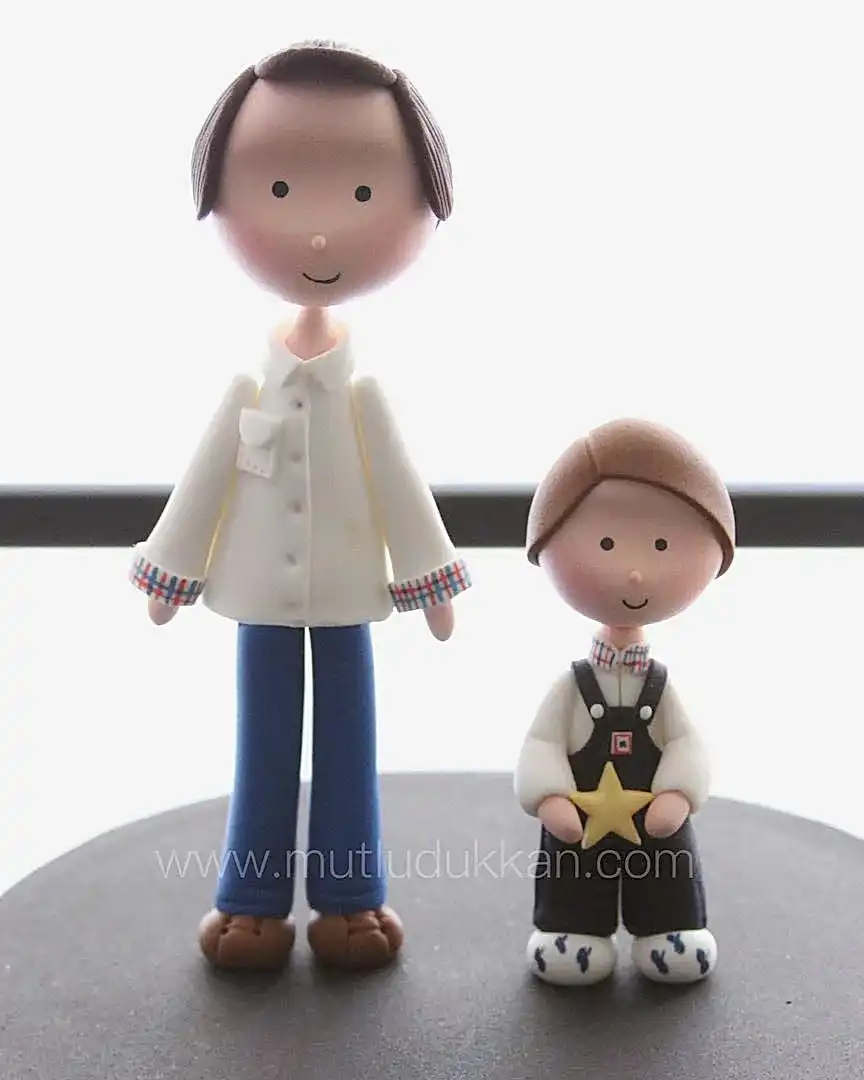 baba pasta – kara tahta temalı siyah babalar günü pastası