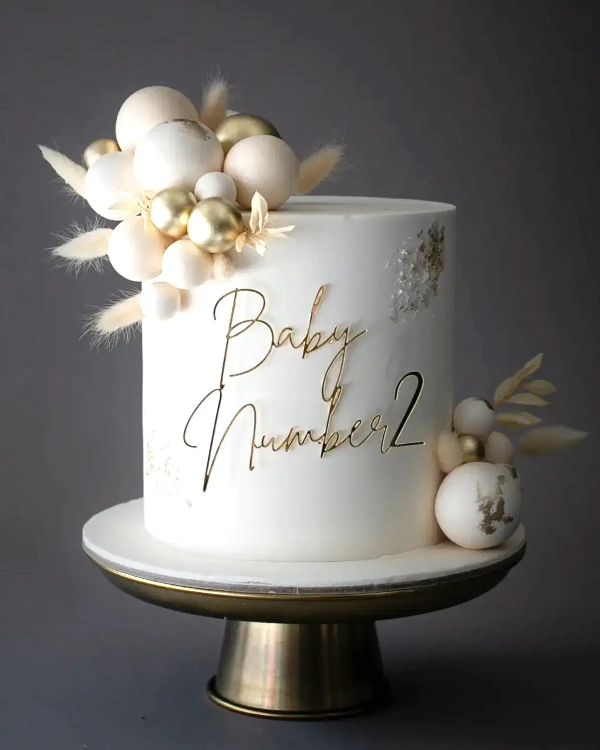 bebek doğum pastası – modern baby shower pastası