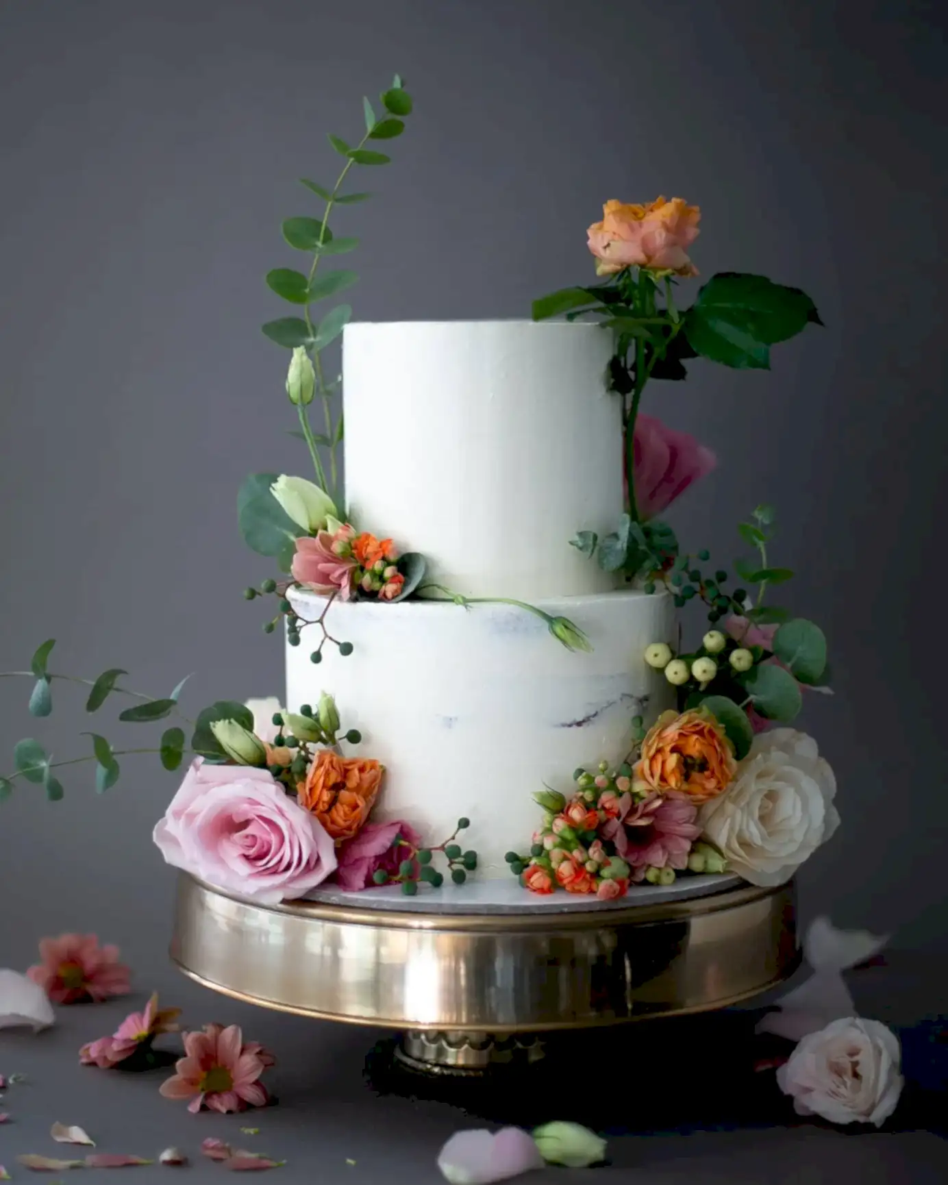 Canlı Çiçek Nişan Pastası
