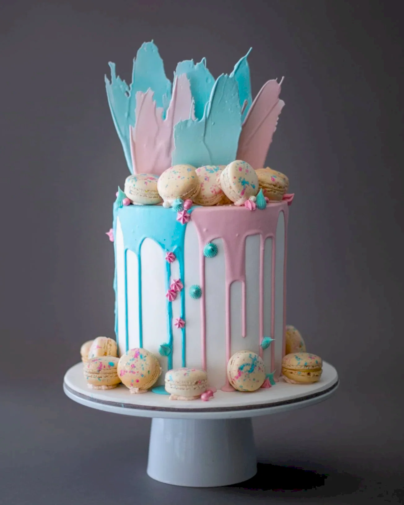 cinsiyet belirleme pastası – makaron süslemeli pasta