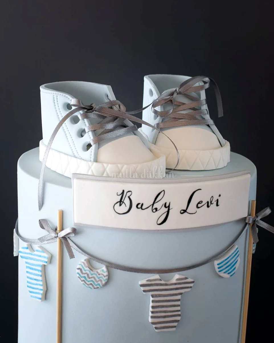 erkek bebek doğum pastası – baby shower pastası