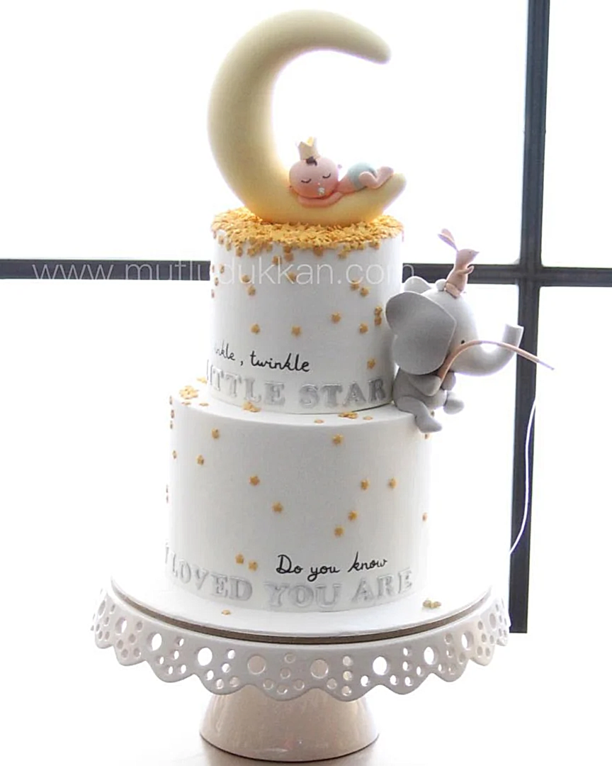 erkek bebek pasta – sevimli baby shower pastası