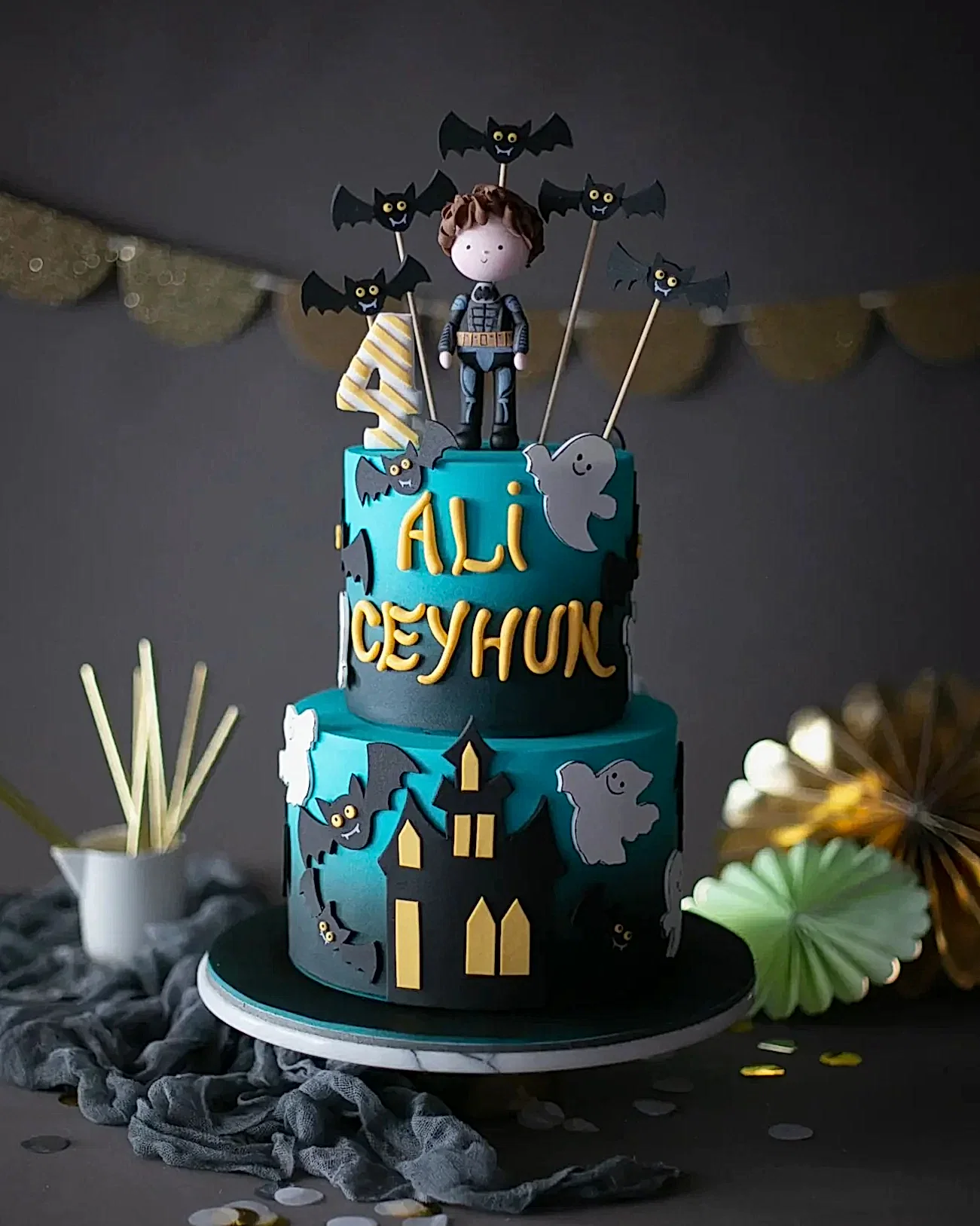 hayalet ev pasta – cadılar bayramı pasta