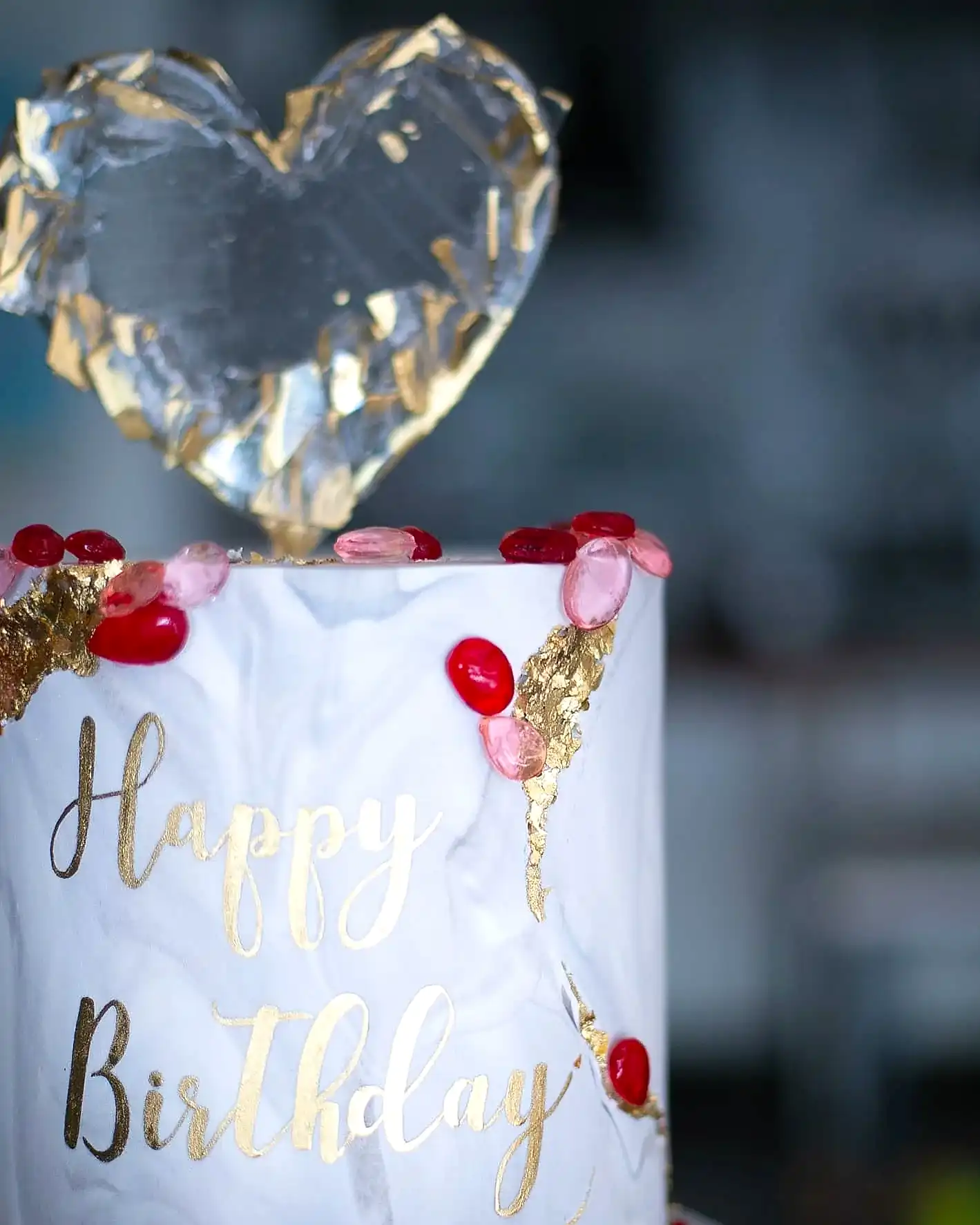 kalpli pasta – kız sevgiliye doğum günü pastası