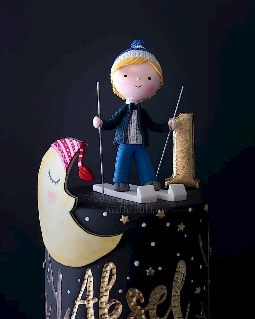 kış pasta – aydede ve kutup ayısı temalı çocuk pastası