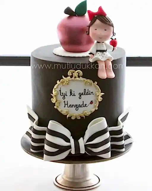 pamuk prenses pasta – bebek doğum pastası