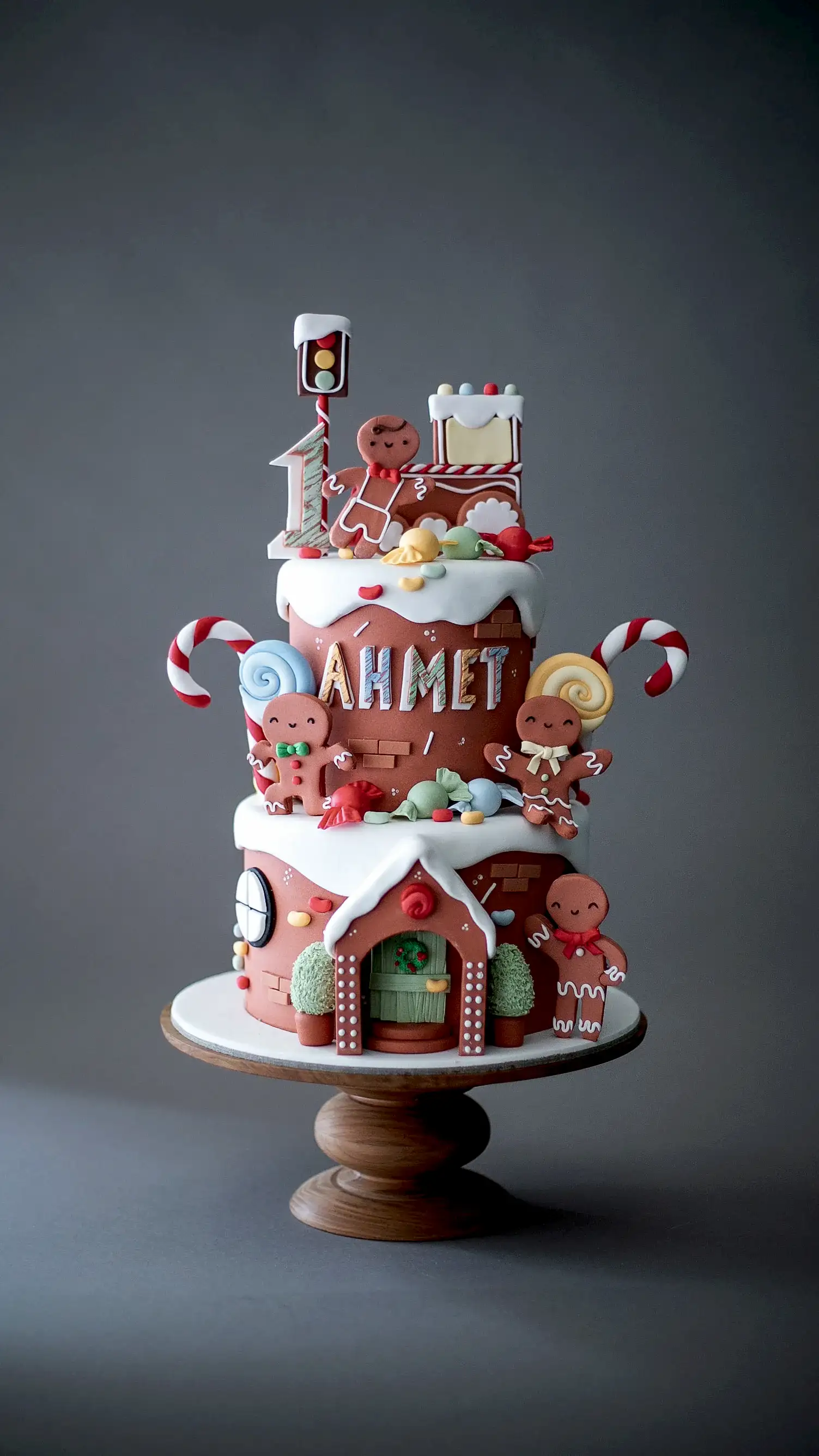 zencefilli kurabiye ev pasta – 1 yaş kurabiye adam pastası