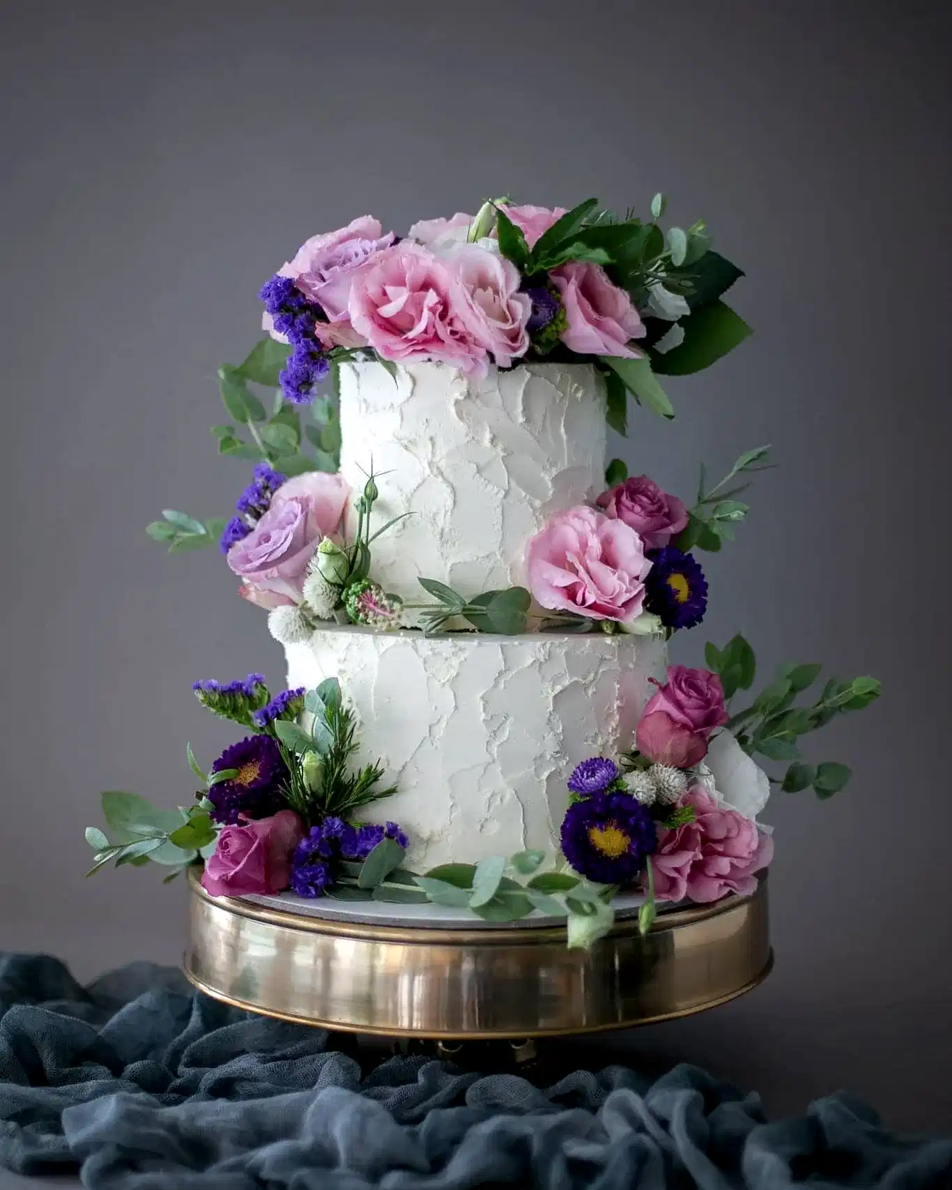 Şeker Hamursuz Çiçekli Nişan Pastası - Naked Cake