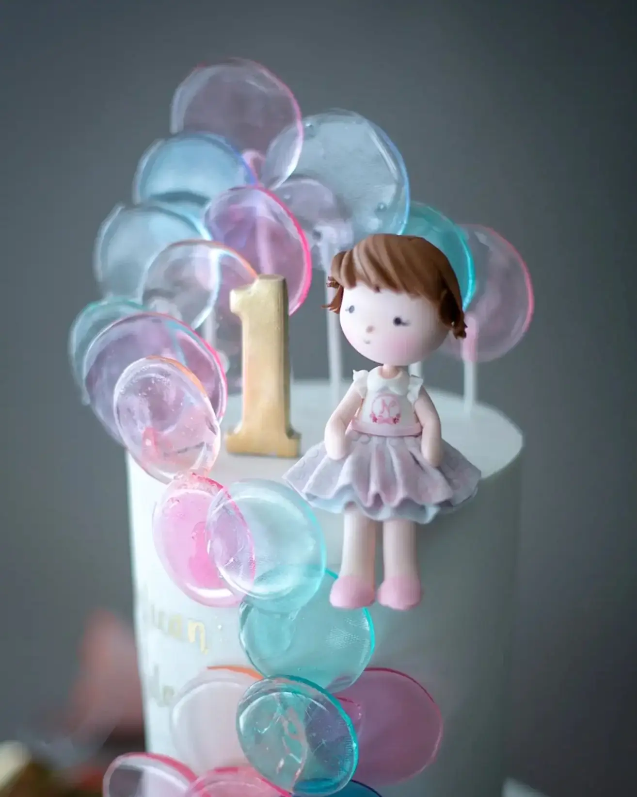 şeker pasta – kız bebek doğum günü pastası