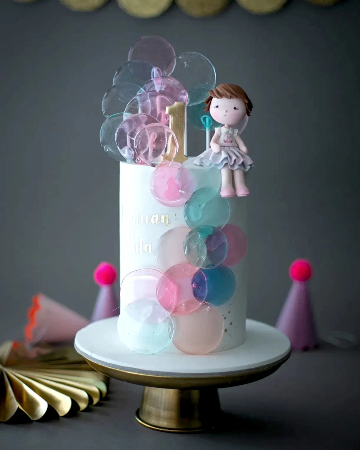 şeker pasta – kız çocuk doğum günü pastası