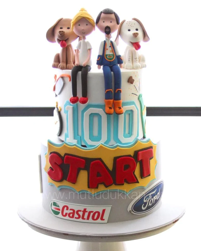 Yarış Süslemeli Pasta